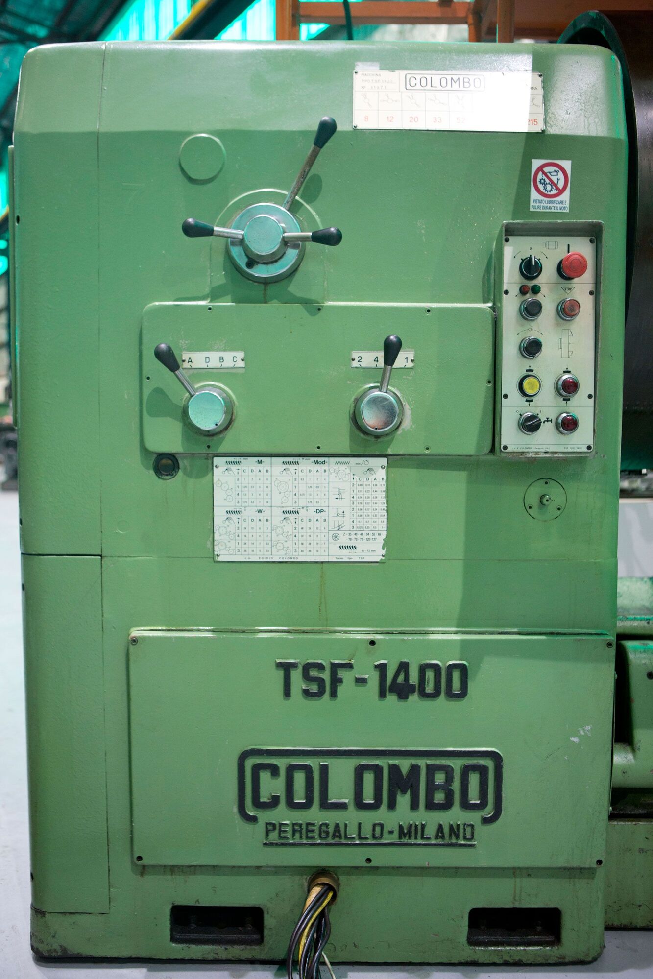 COLOMBO ITALY TF1400 Lathes, Engine | ESP Machinery Australia Pty Ltd