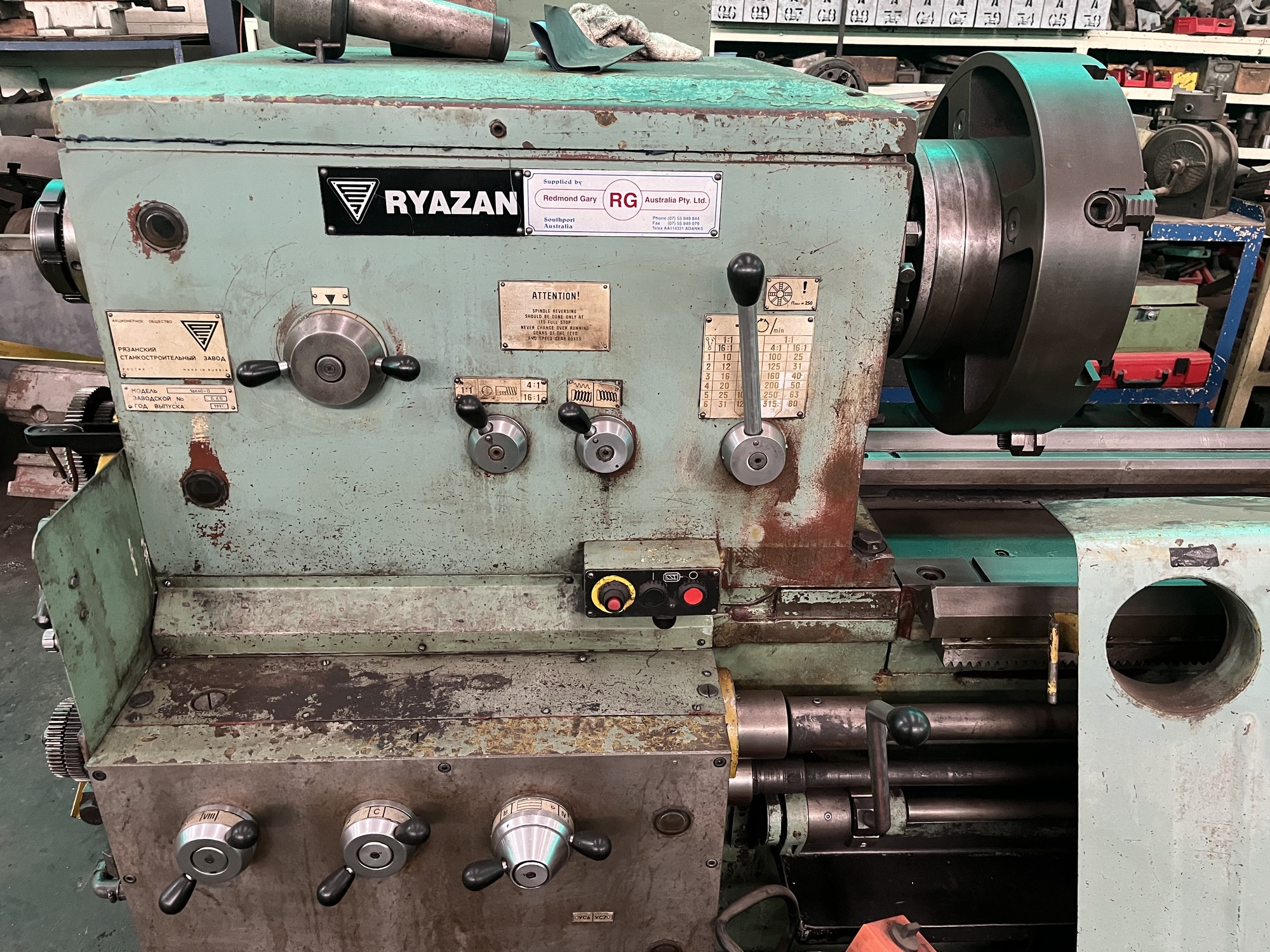 1996 RYAZAN 16K40-3 Lathes, Engine, Center | ESP Machinery Australia Pty Ltd